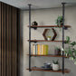 Artiss Bookshelf DIY Pipe Shelf 4 Tiers - Inge