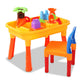 Patrice Kids Table & Chairs Set Sandpit - Multicolour