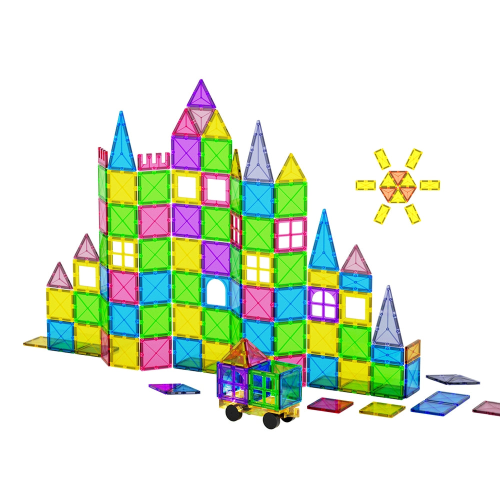 60pcs Kids Magnetic Tiles Blocks Building Educational Toys Children Gift