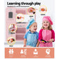 Kids Wooden Kitchen Pretend Play Sets Food Cooking Toys Children Pink