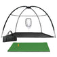 3.5m Golf Practice Net with Driving Mat Training Aid Target Hitting