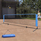 4m Badminton Tennis Net Portable Volleyball Kit Adjustable Height