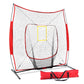 7ft Baseball Net Pitching Kit with Stand Softball Training Aid Sports