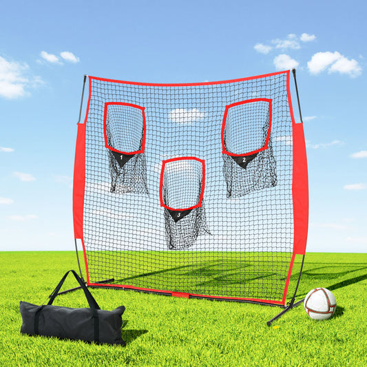 1.8m Football Soccer Net Portable Goal Net Training 3 Target Zone