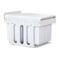 Pull Out Bin Kitchen Double Basket 2X15L White