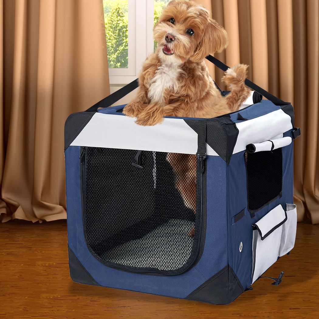 Pet Carrier Bag Dog Puppy Spacious Outdoor Travel Hand Portable Crate Medium