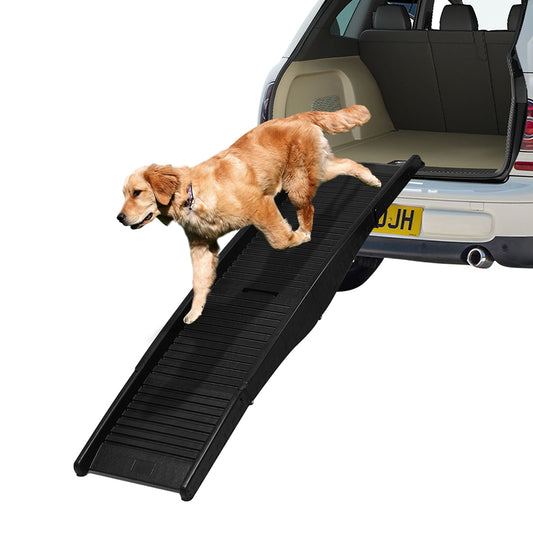 Dog Ramp Pet Car Suv Travel Stair Step Foldable Portable Lightweight Ladder - Black