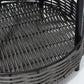 Spaniel Dog Beds Rattan Pet Bed Elevated Raised Cat Dog House Wicker Basket Kennel Table - Brown