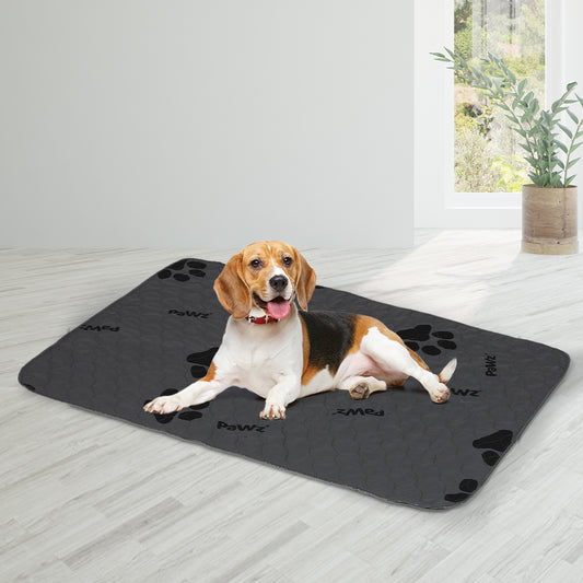 Set of 4 Washable Dog Puppy Training Pad Reusable Cushion Extra Large Grey