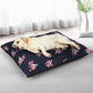Dunker Dog Beds Calming Cat Pet Washable Removable Cover Cushion Mat Indoor - Navy XLARGE