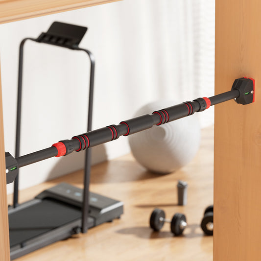 Adjustable Doorway Pull-Up Bar 70CM-95CM Chin-Up Bar with Level Meter