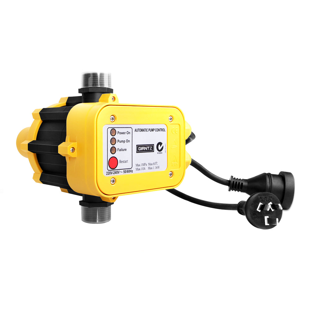 2300W High Pressure Garden Jet Water Pump with Auto Controller - Yellow