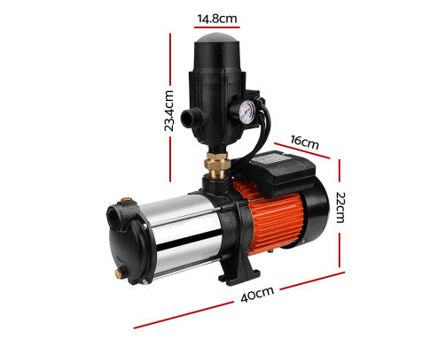 Water Pump High Pressure Multi Stage Farm Rain Tank Irrigation Garden