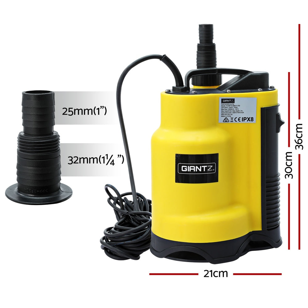 Garden Water Submersible Pump 400W Dirty Bore Sewerage Tank Well Steel