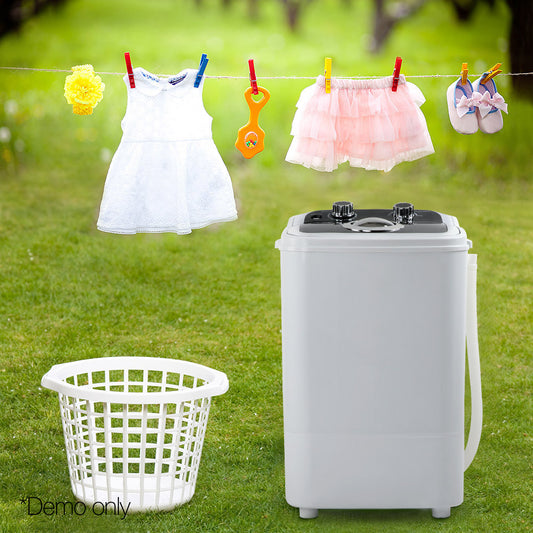 4.6kg Mini Portable Washing Machine - Black