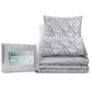 QUEEN 3-Piece Quilt Cover Set Diamond - Grey