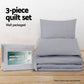 KING Quilt Cover Set - Classic Grey