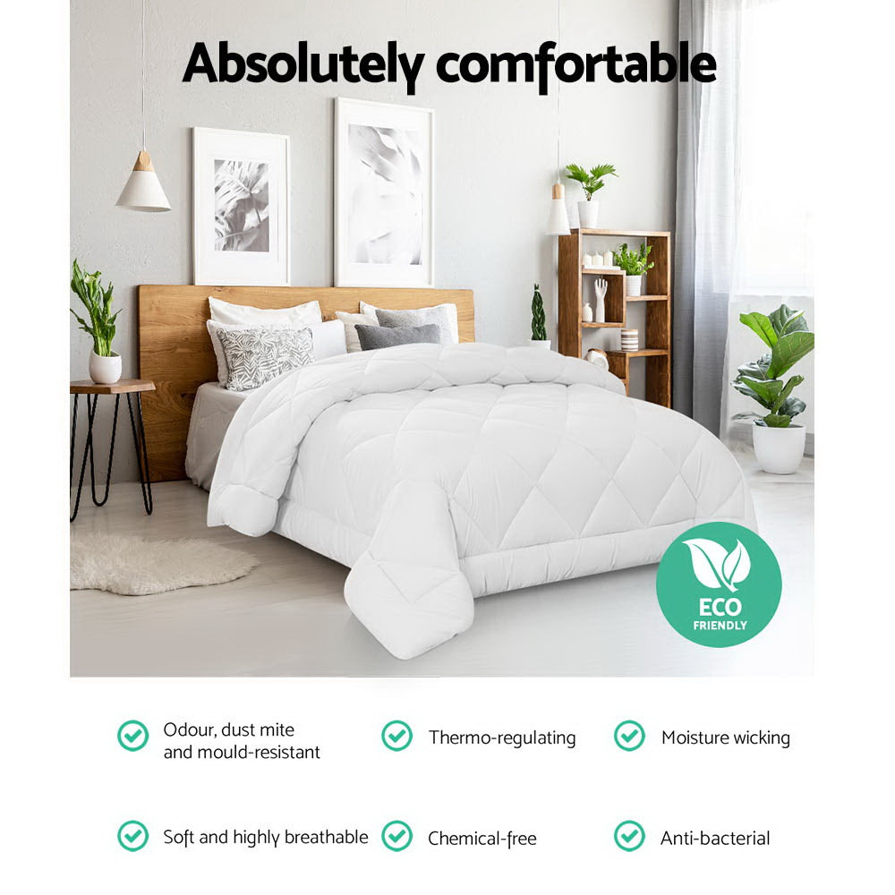 Super King Giselle Bedding 700GSM Microfibre Bamboo Quilt