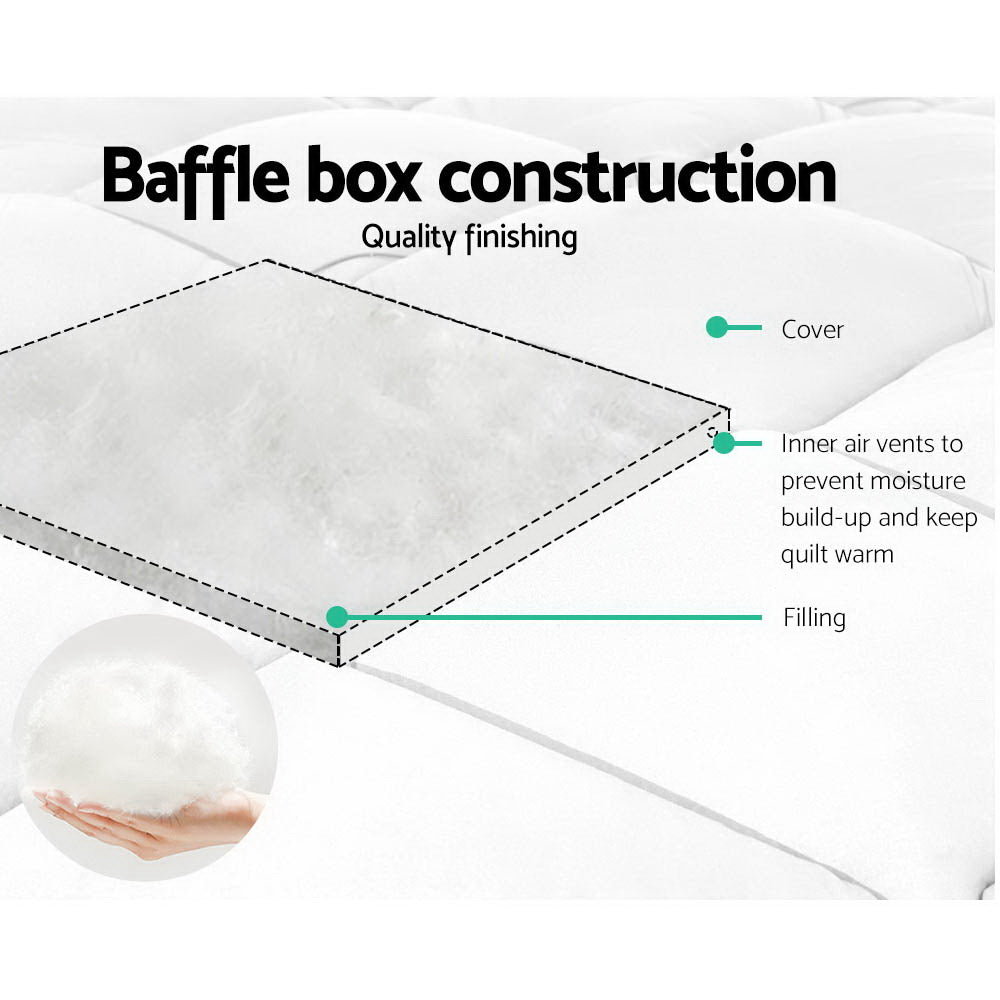 Super King Giselle Bedding 700GSM Microfibre Bamboo Quilt