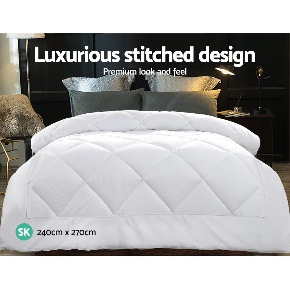 Super King Giselle Bedding 800GSM Microfibre Bamboo Quilt