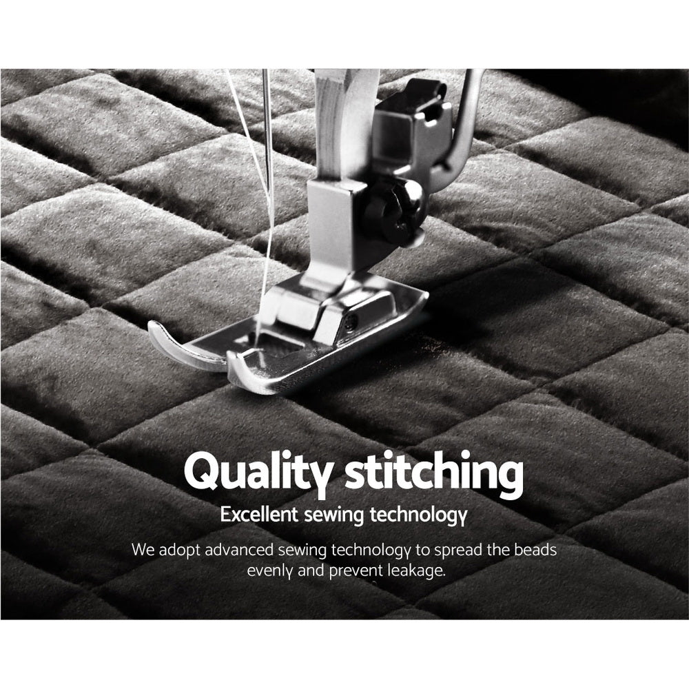 King Giselle Bedding Faux Mink Quilt Charcoal