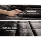 Queen Giselle Bedding Faux Mink Quilt Charcoal