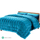 King Giselle Bedding Faux Mink Quilt Blue