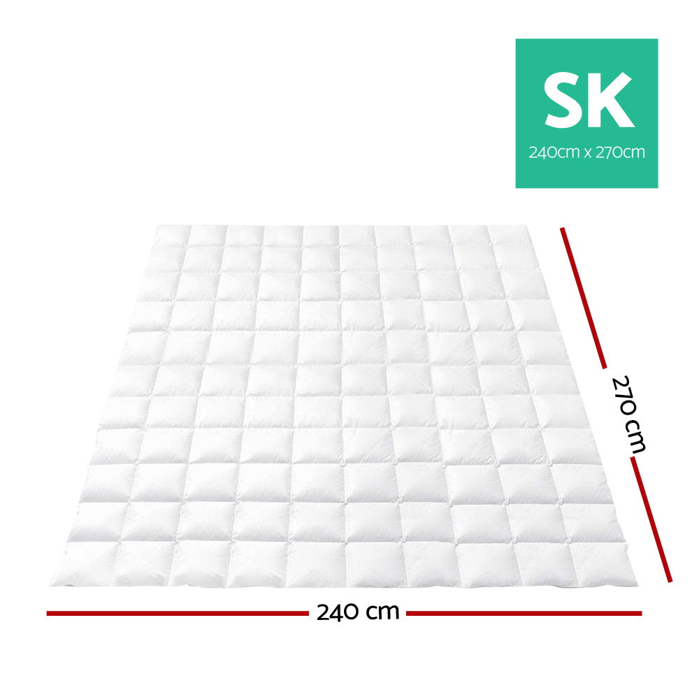 Super King Giselle Bedding 700GSM Goose Down Feather Quilt
