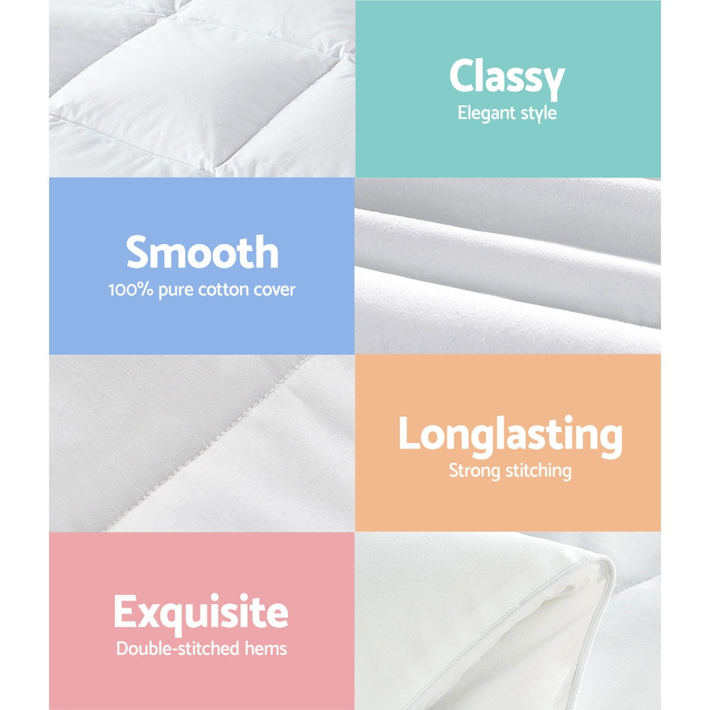 King Giselle Bedding 800GSM Goose Down Feather Quilt