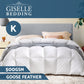 KING 500GSM Goose Down Feather Quilt - White