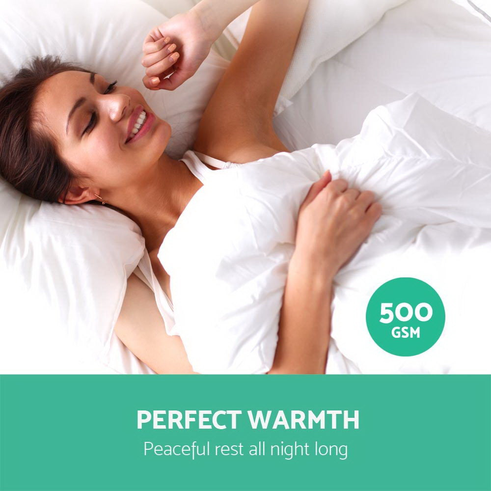 Super King Giselle Bedding 500GSM Goose Down Feather Quilt