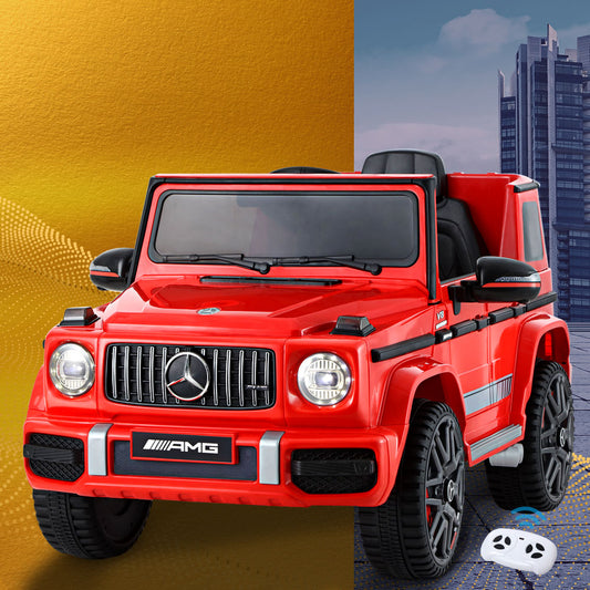 Kids Ride On Car Electric Mercedes-Benz Licensed Toys 12V Battery Cars AMG63 - Red