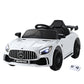 Kids Ride On Car Mercedes-Benz AMG GTR Electric Toy Cars 12V - White