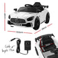 Kids Ride On Car Mercedes-Benz AMG GTR Electric Toy Cars 12V - White