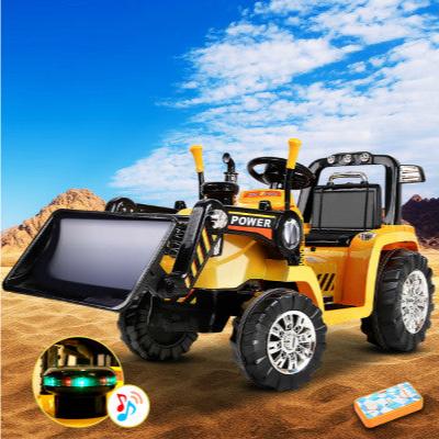 Kids Ride On Bulldozer Digger Electric Car - Yellow