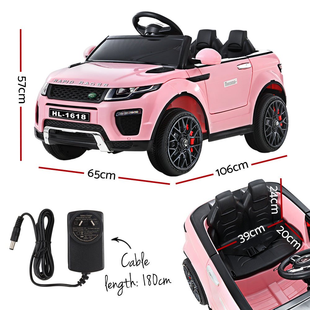 Kids Ride on Car Electric 12V Remote Toy Cars Battery SUV Toys - Pink