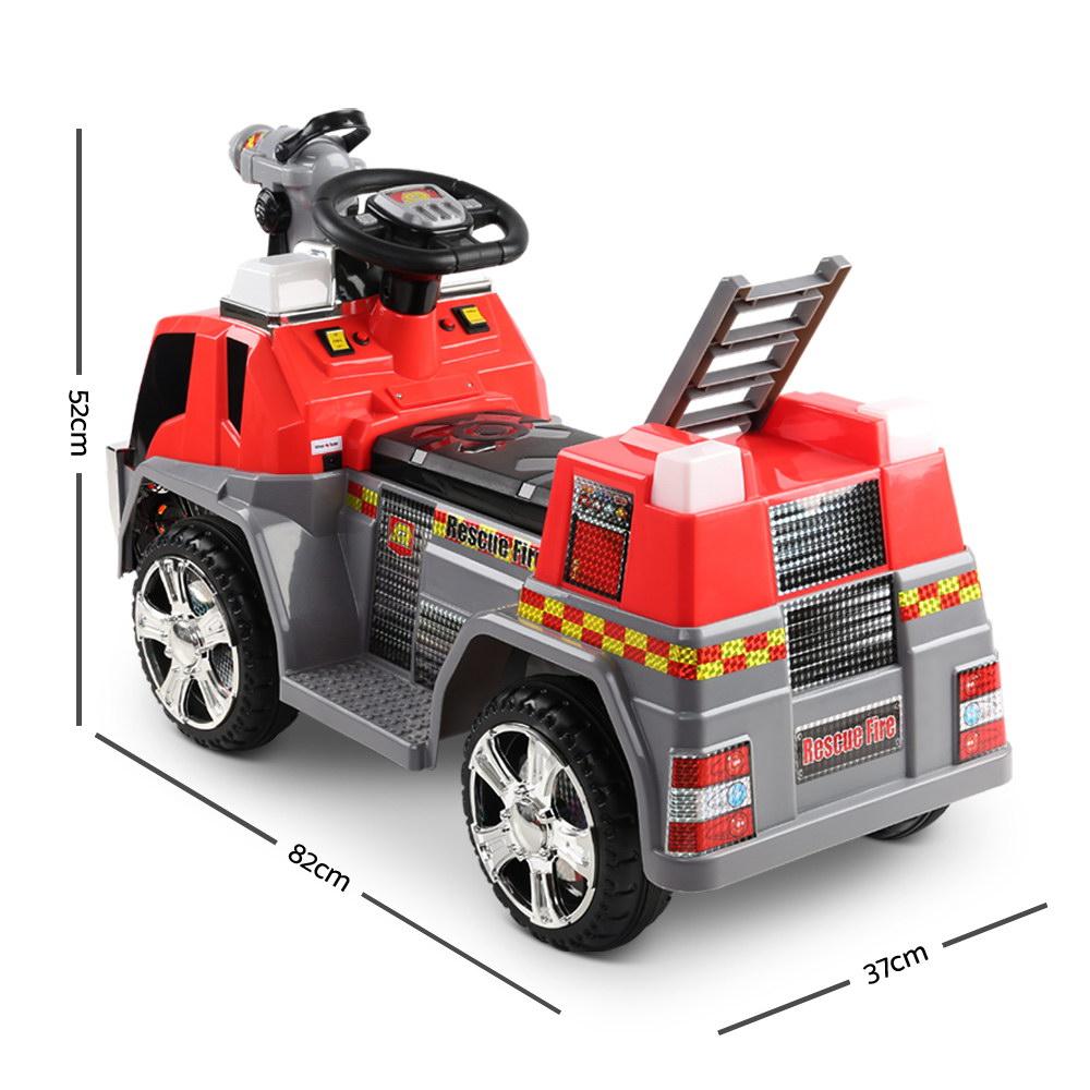 Kids Ride On Fire Truck Motorbike Motorcycle Car - Red