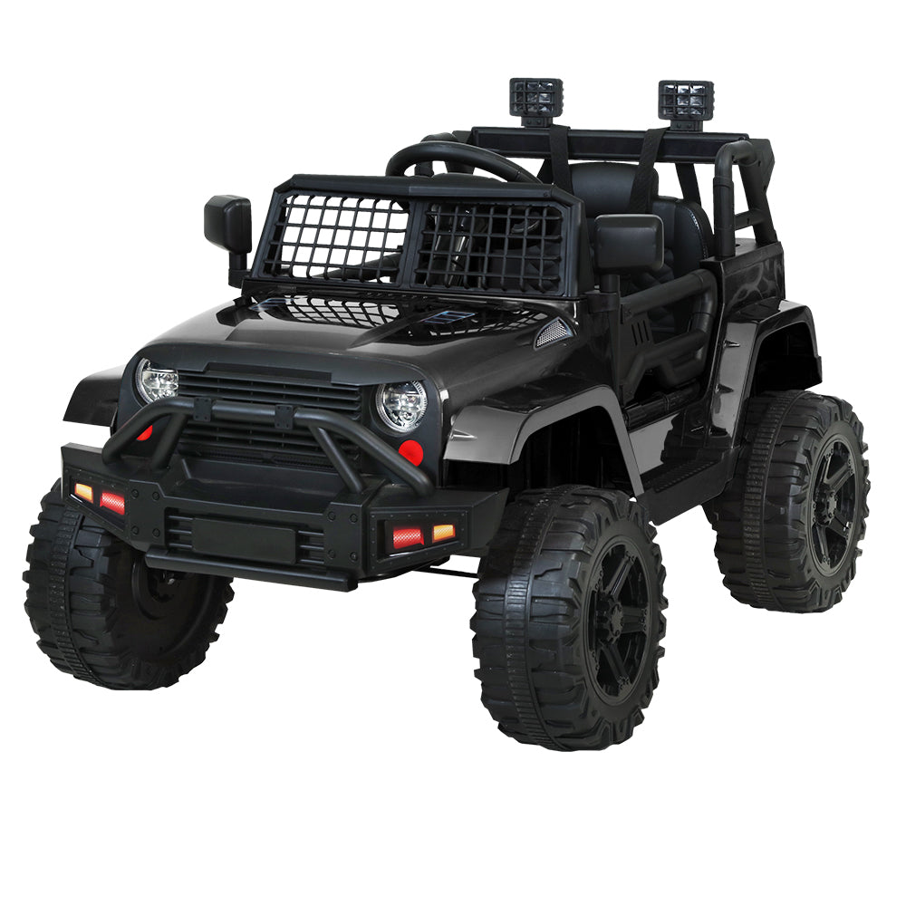 Kids Ride on Car Electric 12V Car Toys Jeep Battery Remote Control - Black