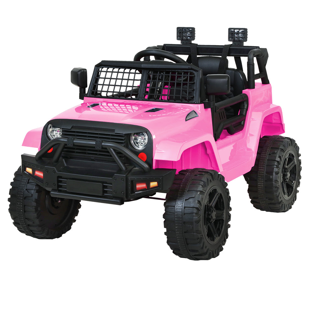 Kids Ride on Car Electric 12V Car Toys Jeep Battery Remote Control - Pink