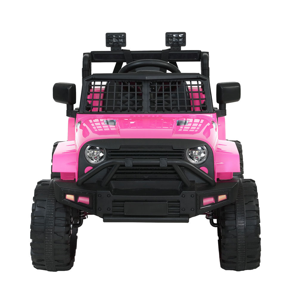 Kids Ride On Car Electric 12V Jeep Battery Remote Control Pink