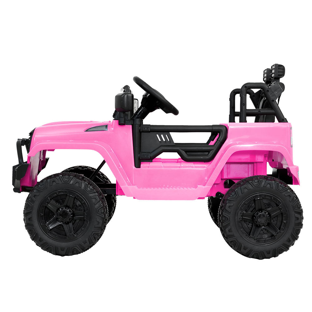 Kids Ride on Car Electric 12V Car Toys Jeep Battery Remote Control - Pink