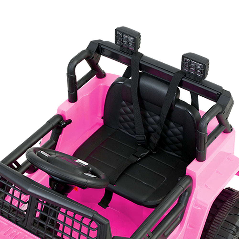 Kids Ride on Car Electric 12V Car Toys Jeep Battery Remote Control - Pink