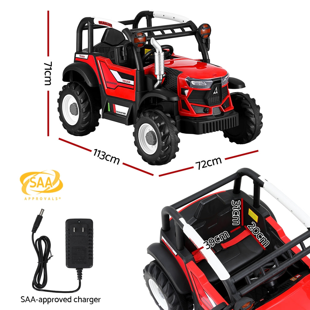 Kids Electric Ride On Car Off Road Jeep Remote 12V - Red