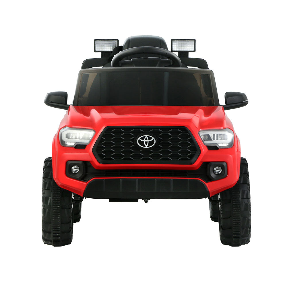 Toyota Ride On Car Kids Electric Toy Cars Tacoma Off Road Jeep 12V Battery - Red