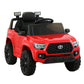 Toyota Ride On Car Kids Electric Toy Cars Tacoma Off Road Jeep 12V Battery - Red