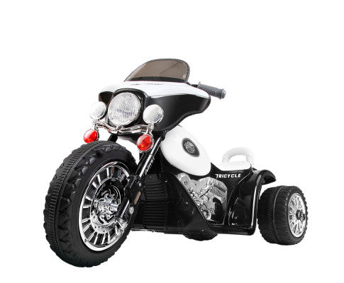 Kids Ride On Motorbike Motorcycle Toys - White