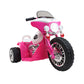 Kids Ride On Motorcycle Motorbike Car Harley Style Electric Toy Police Bike - Pink