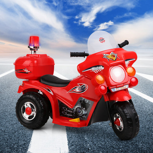 Kids Ride On Motorbike Motorcycle Car - Red