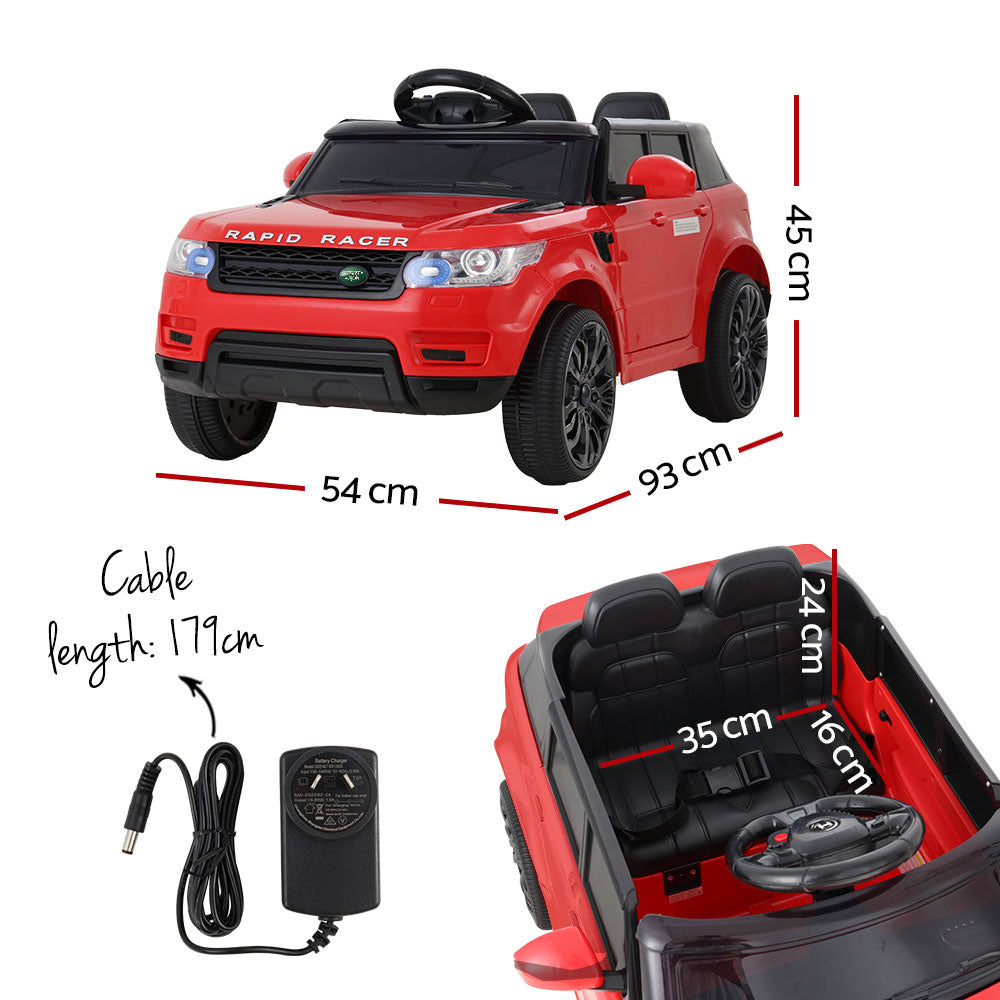 Kids Ride on Car 12V Electric Toys Cars Battery Remote Control - Red