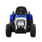 Ride On Car Tractor Trailer Toy Kids Electric Cars 12V Battery - Blue